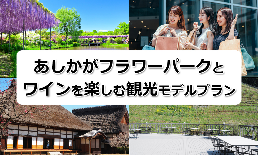 春の絶景！あしかがフラワーパークとワインを楽しむ観光モデルプラン